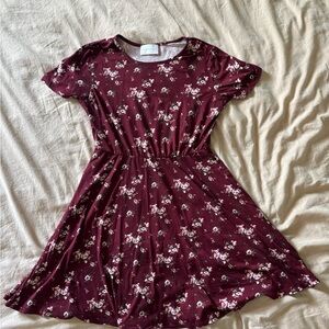 A-line Floral Dress
